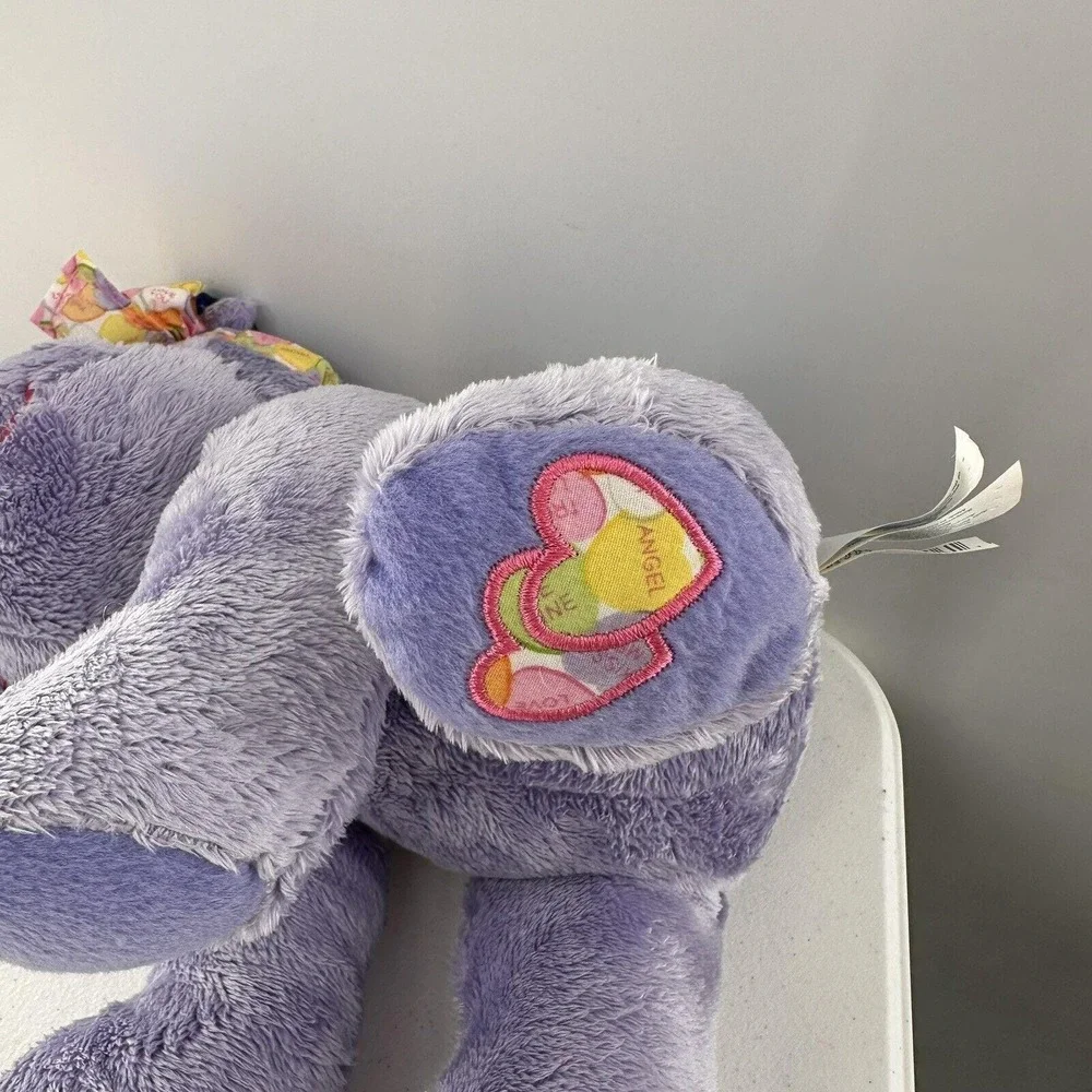 Necco‎ Sweethearts Plush Hippo Candy Bow Applause 12